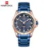 NAVIFORCE NF9161 Men's Wrist Watch Waterproof Business Casual Watches Date Display Quartz Stainless Steel Male Clock